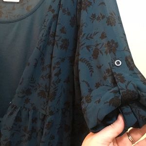 Torrid Chiffon Shirtdress size 1